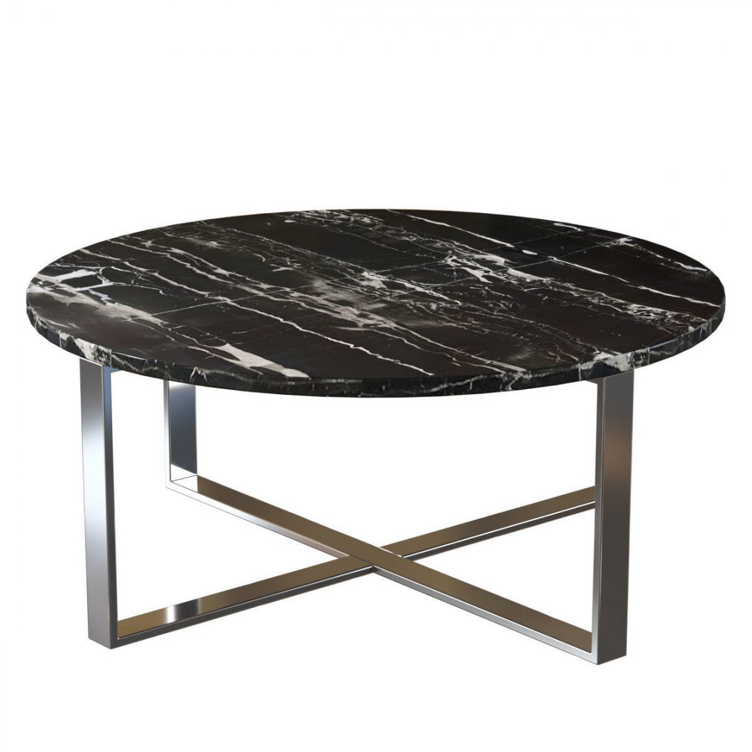 Luxe Ronde Marmeren Salontafel – Stijlvol & Tijdloos