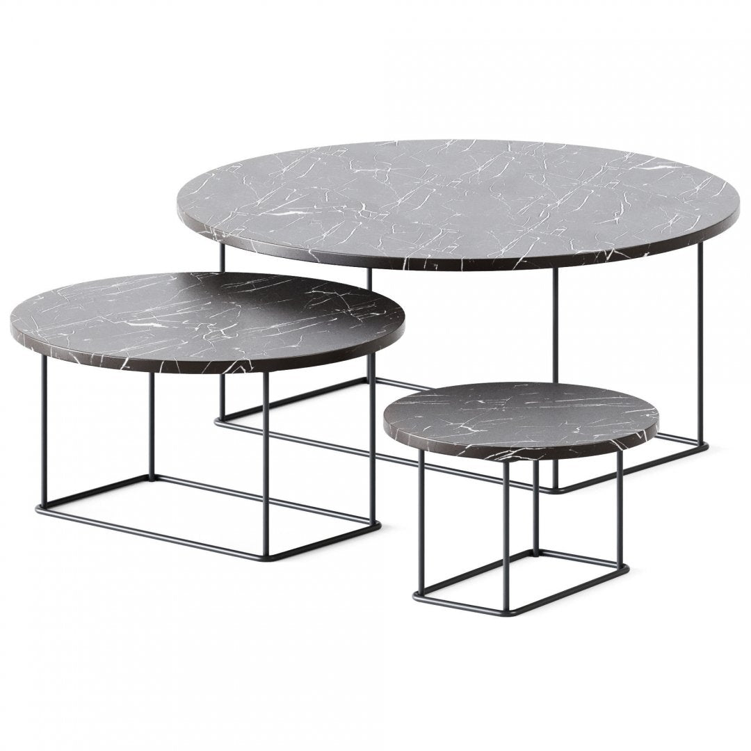Luxe Marmeren Salontafel – Tijdloze Elegantie
