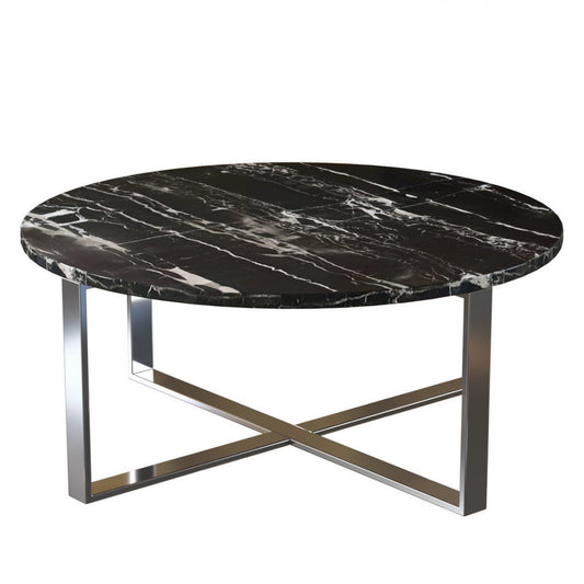 Luxe Ronde Marmeren Salontafel – Stijlvol & Tijdloos